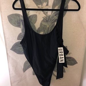 Urban Outfitters one piece black suit NWT